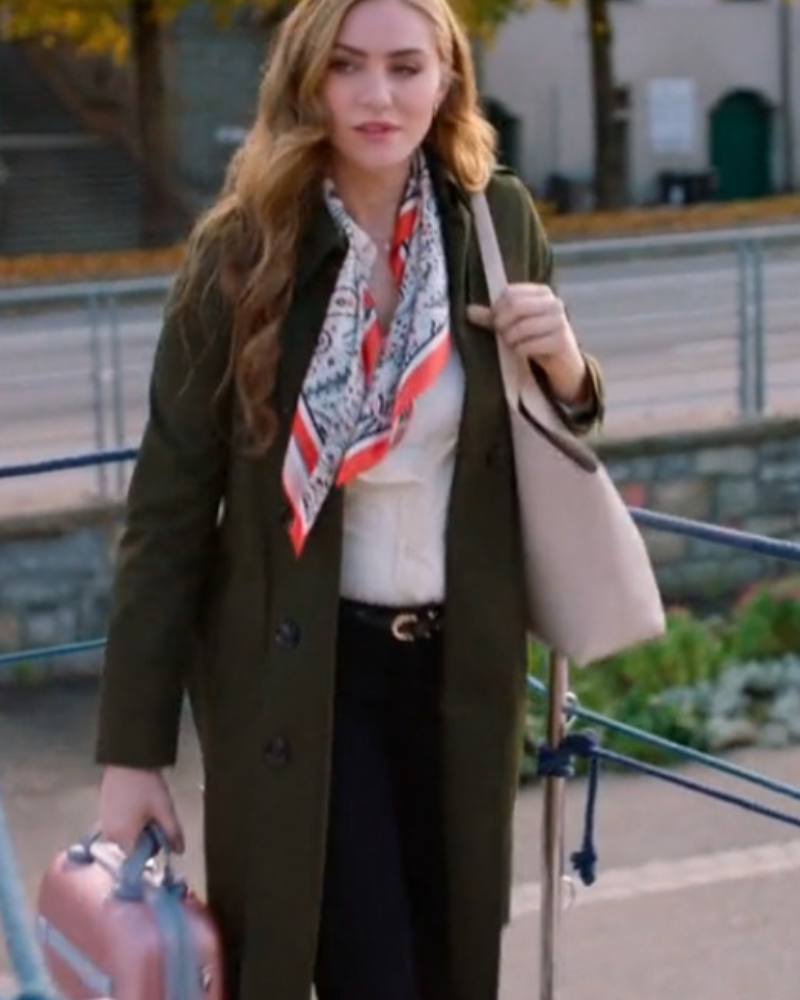 Ava Micallief Love On The Danube Royal Getaway Jessica Sipos Green Trench Coat Ava Micallief Love On The Danube Royal Getaway Jessica Sipos Green Trench Coat