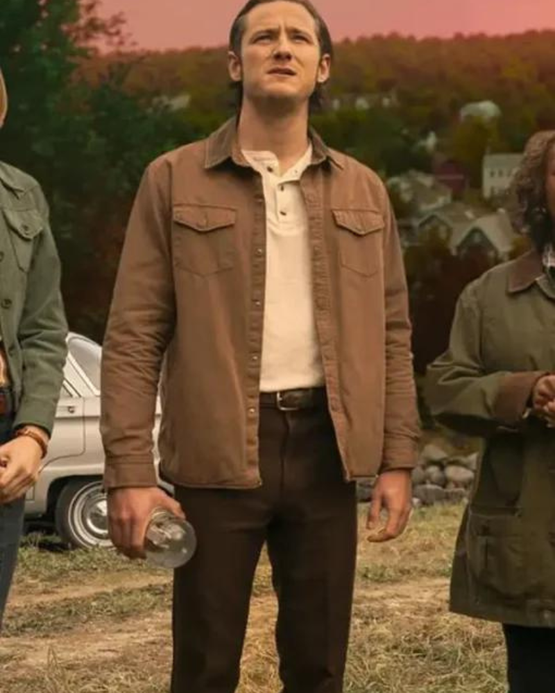 Ben Mears Salem’s Lot Movie 2024 Lewis Pullman Brown Jacket Ben Mears Salem’s Lot Movie 2024 Lewis Pullman Brown Jacket
