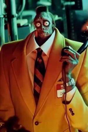 Bob The Shrinker Head Yellow Suit Guy Beetlejuice Beetlejuice 2024 Cosplay Suit