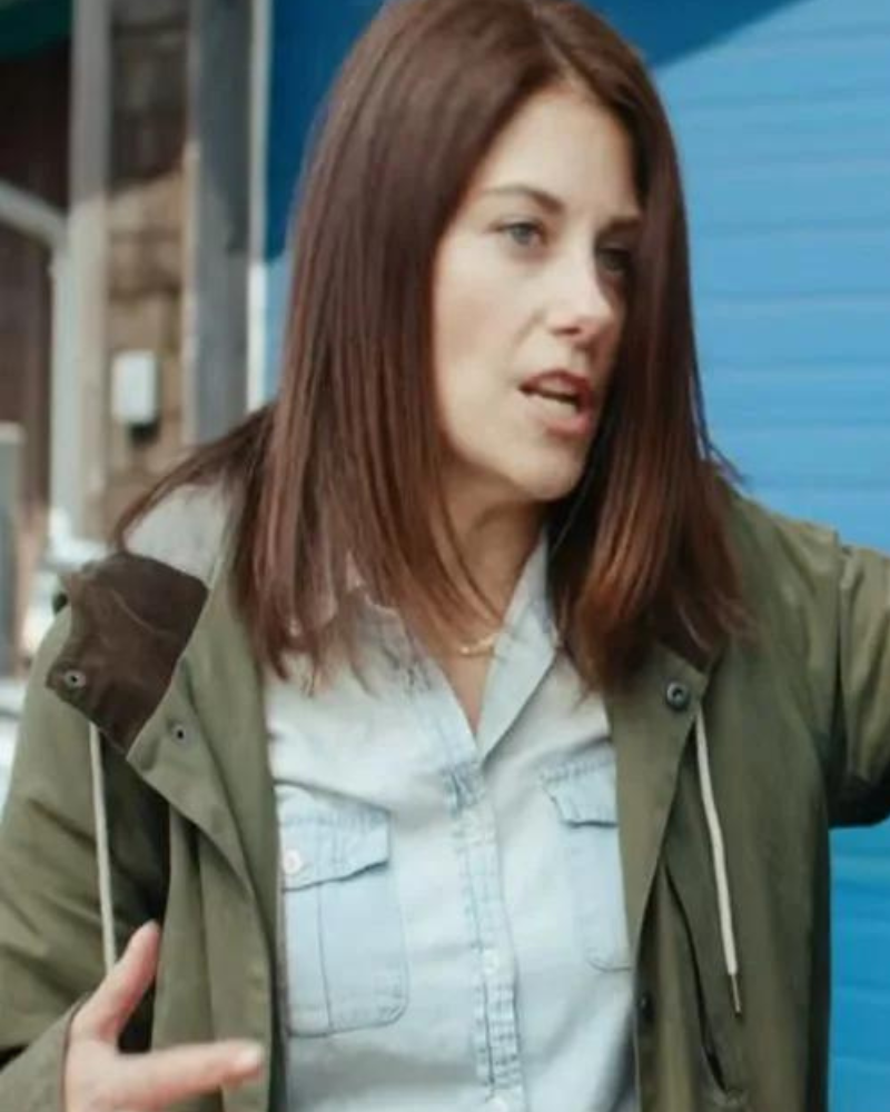 Cami Movie For When You Get Lost 2024 Elizabeth Alderfer Green Hooded Jacket Cami Movie For When You Get Lost 2024 Elizabeth Alderfer Green Hooded Jacket