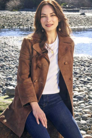 Cassandra Lee Murder In A Small Town 2024 Kristin Kreuk Brown Coat