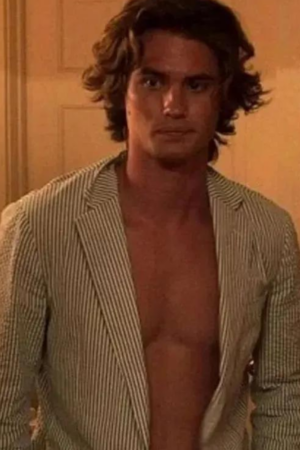 Chase Stokes Outer Banks Tv Series John B Routledge Cotton Blazer