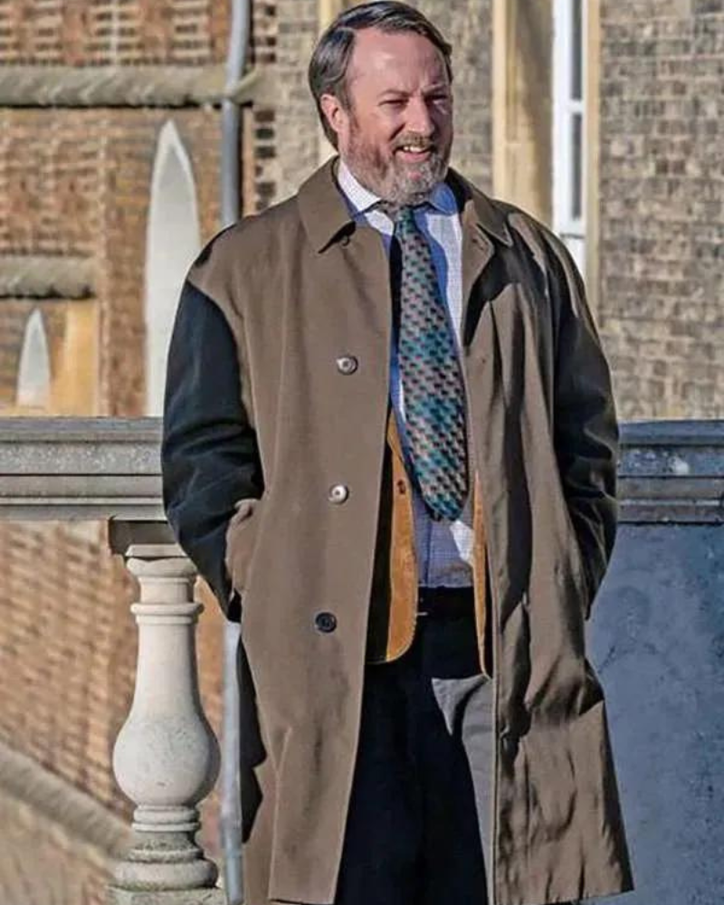 David Mitchell Ludwig Tv Series 2024 John Taylor Brown Coat David Mitchell Ludwig Tv Series 2024 John Taylor Brown Coat