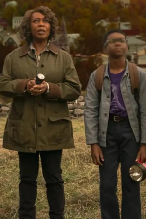 Dr. Cody Salem’s Lot Movie 2024 Alfre Woodard Green Cotton Coat