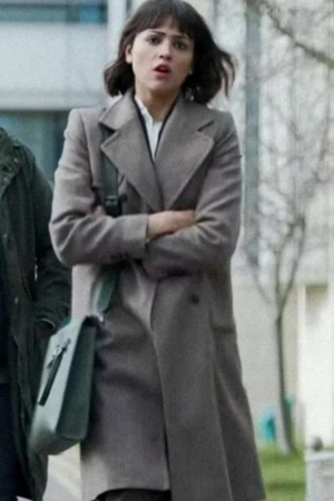 Eiza González 3 Body Problem S01 Eiza González Grey Coat