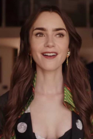 Emily Cooper Tv Series Emily In Paris S04 Lily Collins Tartan Checked Blazer