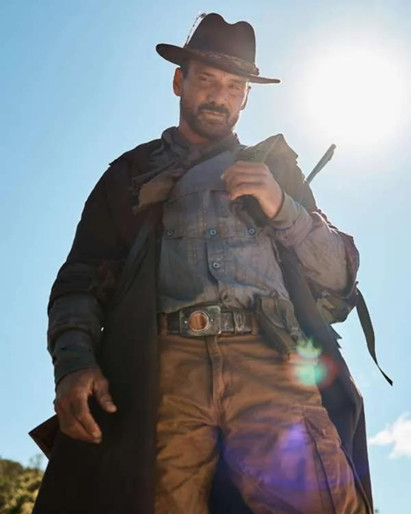 Frank Grillo Die Alone 2024 Kai Brown Cotton Trench Coat Frank Grillo Die Alone 2024 Kai Brown Cotton Trench Coat