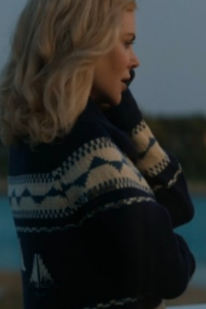 Greer Garrison Series The Perfect Couple Nicole Kidman Sailboat Cardigan
