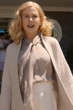 Greer Garrison Tv Series The Perfect Couple Nicole Kidman Textured Cardigan