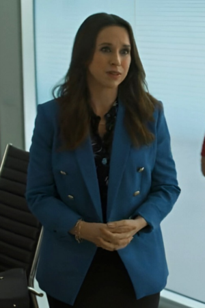 His & Hers 2024 Lacey Chabert Blue Blazer