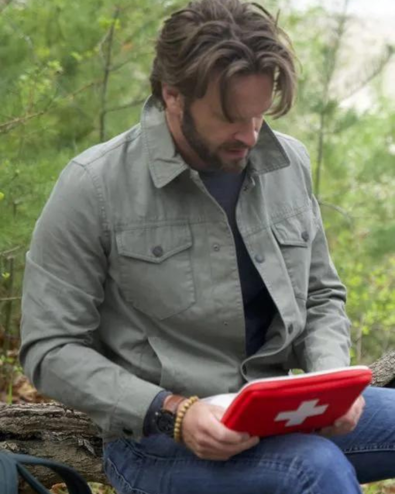 John Brotherton Movie Chosen Family 2024 Steve Grey Cotton Jacket John Brotherton Movie Chosen Family 2024 Steve Grey Cotton Jacket