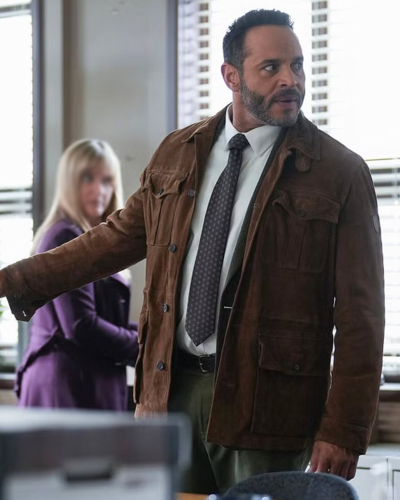 Karadec Tv Series High Potential 2024 Brown Suede Leather Jacket Karadec Tv Series High Potential 2024 Brown Suede Leather Jacket