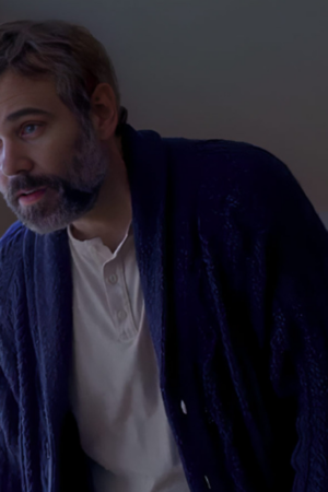 Karl Alberg Tv Series Murder In A Small Town 2024 Rossif Sutherland Blue Cardigan