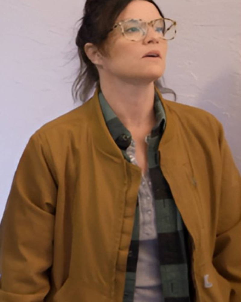 Lyndsay Lamb Unsellable Houses S05 Brown Bomber Jacket Lyndsay Lamb Unsellable Houses S05 Brown Bomber Jacket