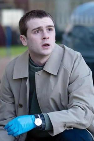 Mitchell Robertson Curfew 2024 Eddie Beige Cotton Coat