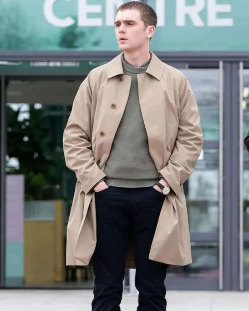 Mitchell Robertson Curfew 2024 Eddie Beige Cotton Trench Coat Mitchell Robertson Curfew 2024 Eddie Beige Cotton Trench Coat