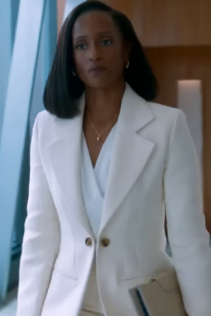 Olympia Tv Series Matlock 2024 Skye P. Marshall White Blazer