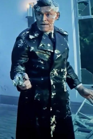 Wolf Jackson Beetlejuice Beetlejuice Willem Dafoe Black Leather Trench Coat