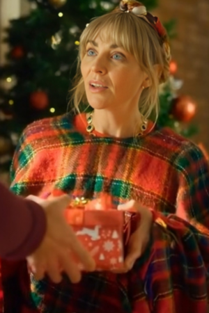A Vintage Christmas 2024 Laura Bunting Red Poncho