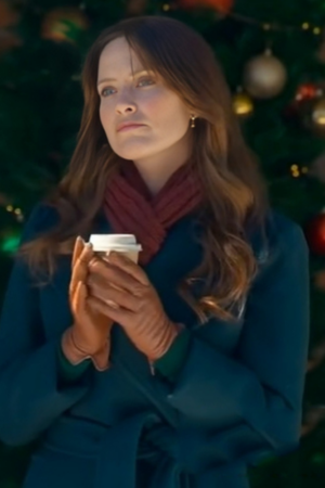 A Vintage Christmas 2024 Merritt Patterson Blue Wool Coat