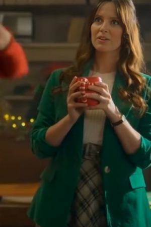 A Vintage Christmas 2024 Merritt Patterson Green Blazer Jacket