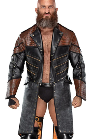 American Wrestler Tommaso Ciampa Brown And Black Tailcoat