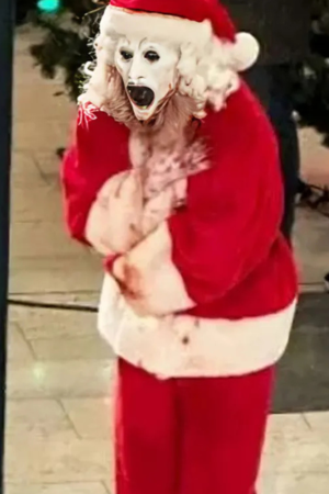 Art The Clown Terrifier 3 2024 David Howard Thornton Red And White Santa Coat