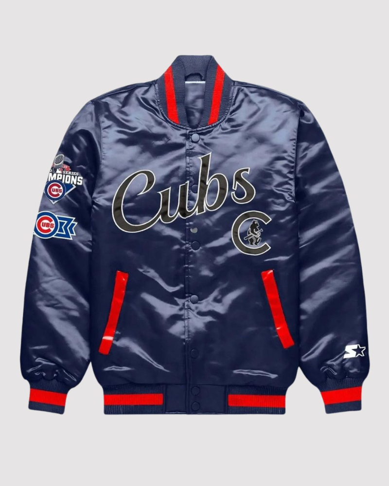 Chicago Cubs Exclusive Navy Blue Varsity Jacket Chicago Cubs Exclusive Navy Blue Varsity Jacket