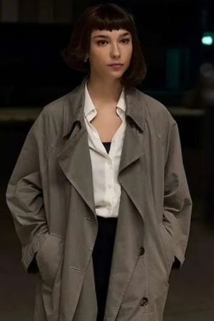 Citadel Diana Matilda De Angelis Grey Trench Coat