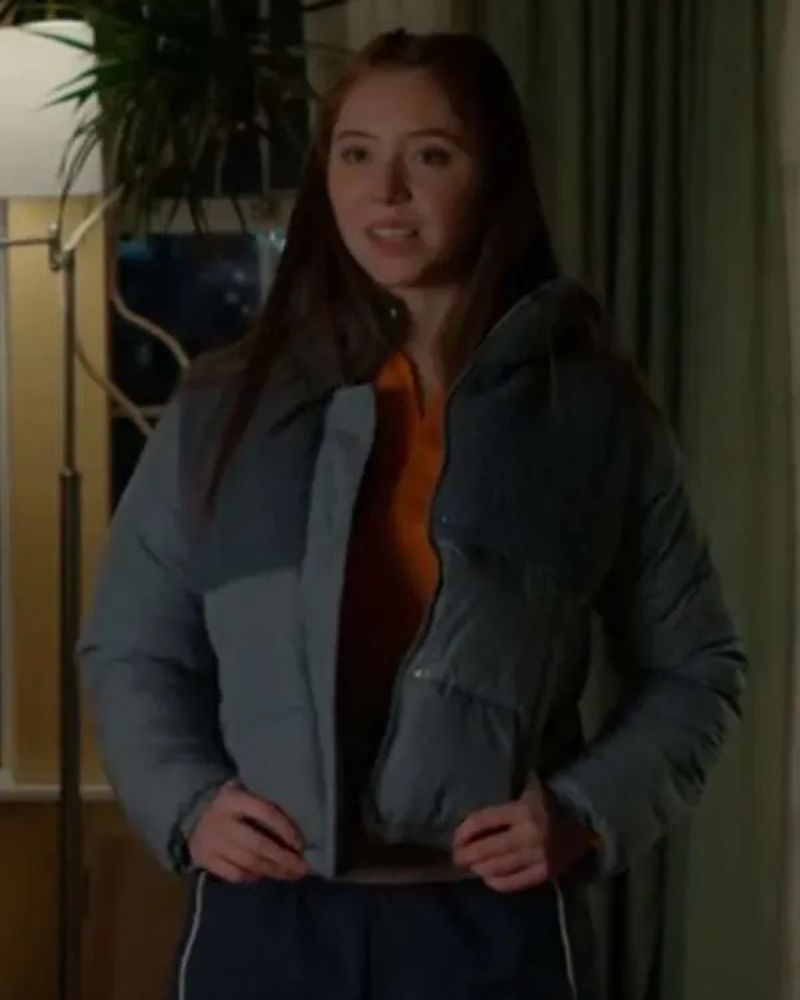 Dakota Guppy Murder In A Small Town S01 Holly Alberg Grey Puffer Jacket Dakota Guppy Murder In A Small Town S01 Holly Alberg Grey Puffer Jacket
