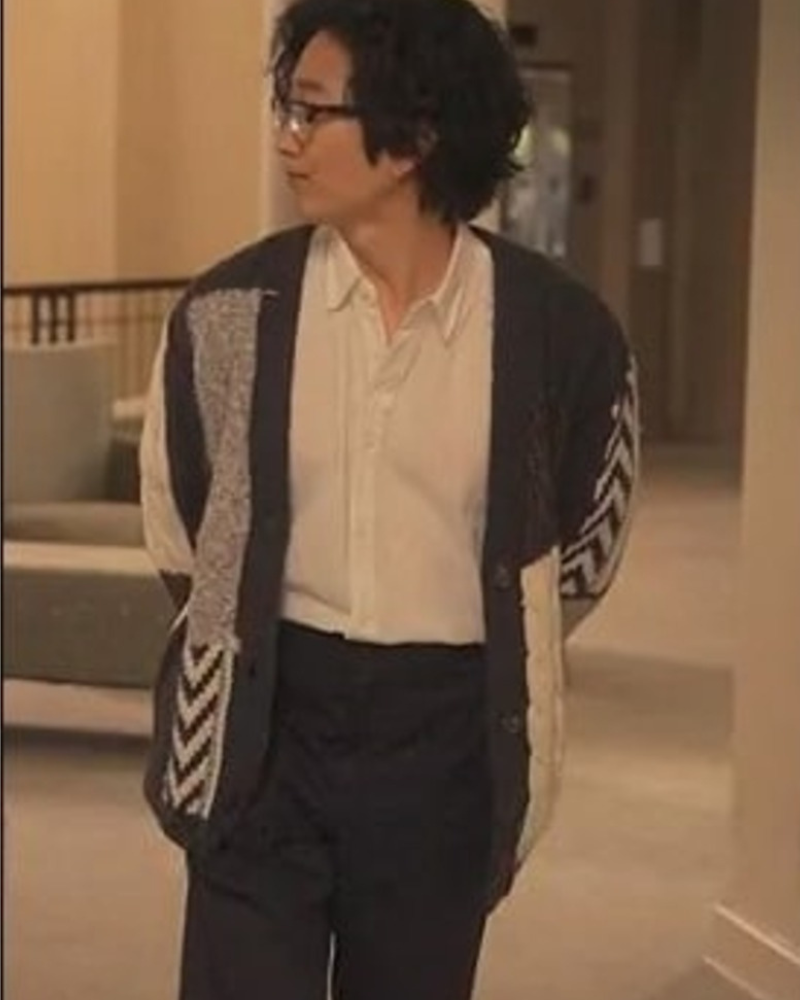 Daniel Kim Tv Series Reasonable Doubt S02 Tim Jo Colorblock Cardigan Daniel Kim Tv Series Reasonable Doubt S02 Tim Jo Colorblock Cardigan
