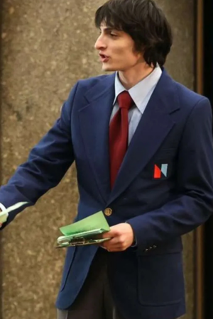 Finn Wolfhard Saturday Night 2024 NBC Page Blue Blazer Coat