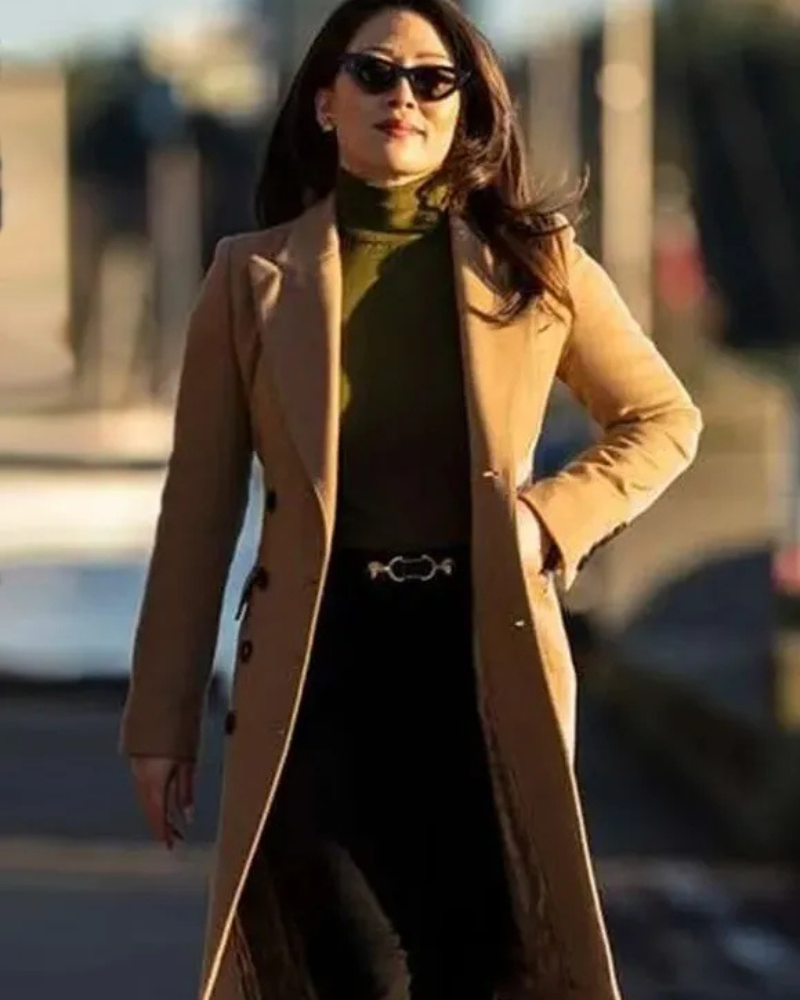 Fiona Rene Tv Series Tracker 2024 Reenie Greene Brown Trench Coat Fiona Rene Tv Series Tracker 2024 Reenie Greene Brown Trench Coat