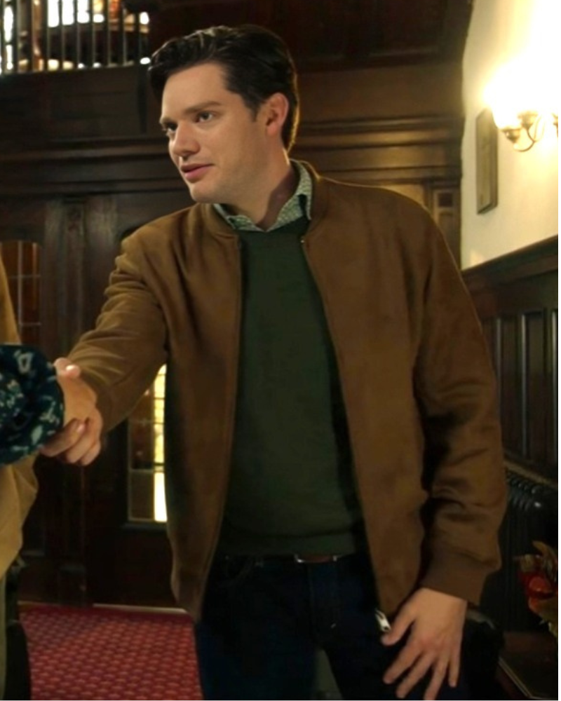 Haunted Wedding 2024 Dominic Sherwood Brown Jacket Haunted Wedding 2024 Dominic Sherwood Brown Jacket