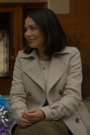 Haunted Wedding 2024 Janel Parrish Coat