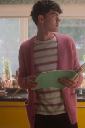 Heartstopper Season 3 Joe Locke Pink Cardigan