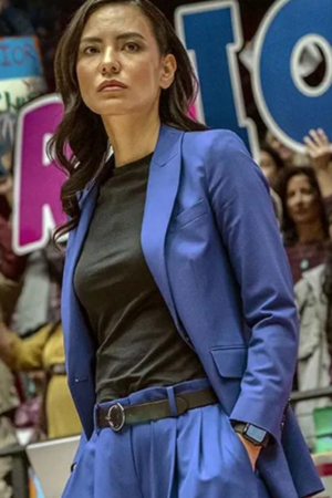 Heather Hobbs Rez Ball 2024 Jessica Matten Blue Blazer