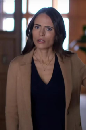 Jordana Brewster Cellar Door 2024 Sera Brown Coat