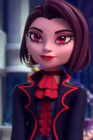 Monster High Wei Fang Halloween Black And Red Trench Coat