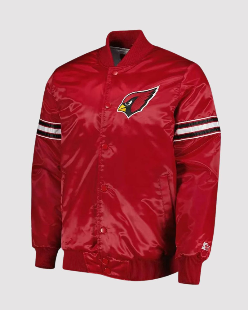 Pick And Roll Arizona Cardinals Red Satin Jacket Pick And Roll Arizona Cardinals Red Satin Jacket