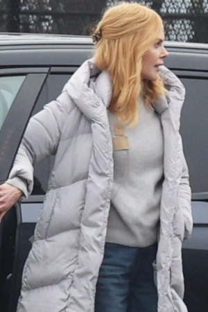 Romy Movie Babygirl 2024 Nicole Kidman White Hooded Coat