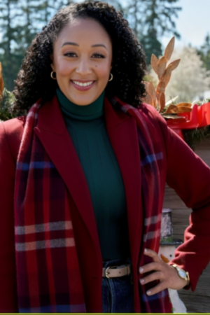Scouting For Christmas Angela Red Coat
