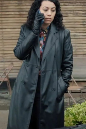 Tv Series The Irrational Morgan Hall Black Leather Trench Coat