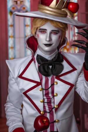 Hazbin Hotel Lucifer Morningstar Fallen Angel Cosplay Costume
