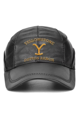 Yellowstone Dutton Ranch Black Leather Hat