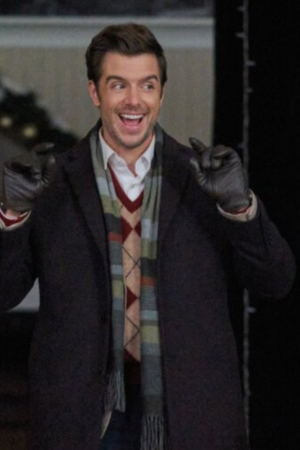 Archer Donovan Tv Movie All I Need For Christmas 2024 Dan Jeannotte Black Wool Coat