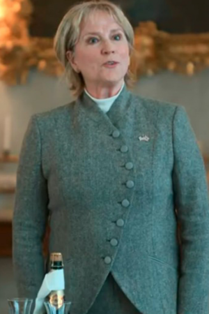 Frances Munning Tv Series The Diplomat 2024 Penny Downie Asymmetric Blazer
