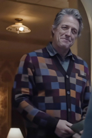 Hugh Grant Heretic Mr. Reed Colorblock Cardigan