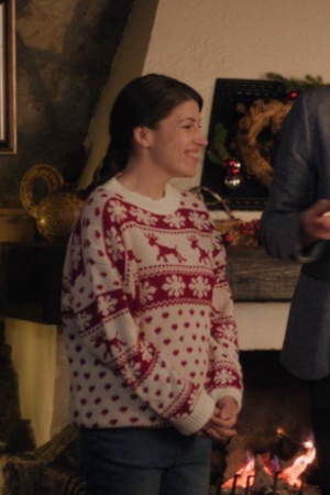 Katerina A European Christmas 2024 Monja Medakovic White Sweater
