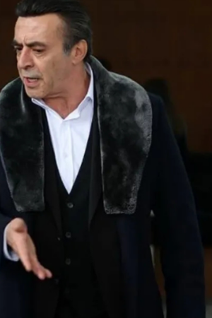 Levent Ülgen The Family (Aile) Tv Series S01 Ibrahim Soykan Shearling Wool Coat
